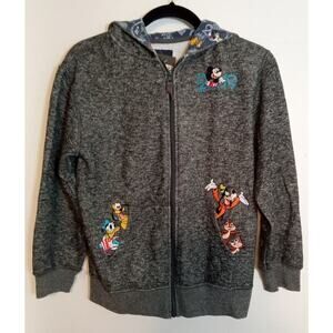 Disney Land Zip Up Hoodie 2019 Embroidered Kids XL